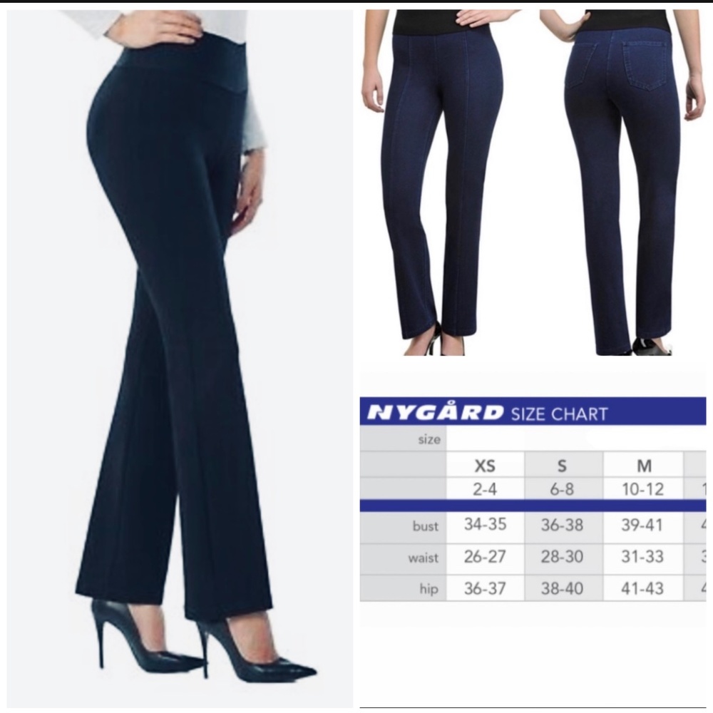 NWT Nygard Slims Missy Boot Blue Pants Size S